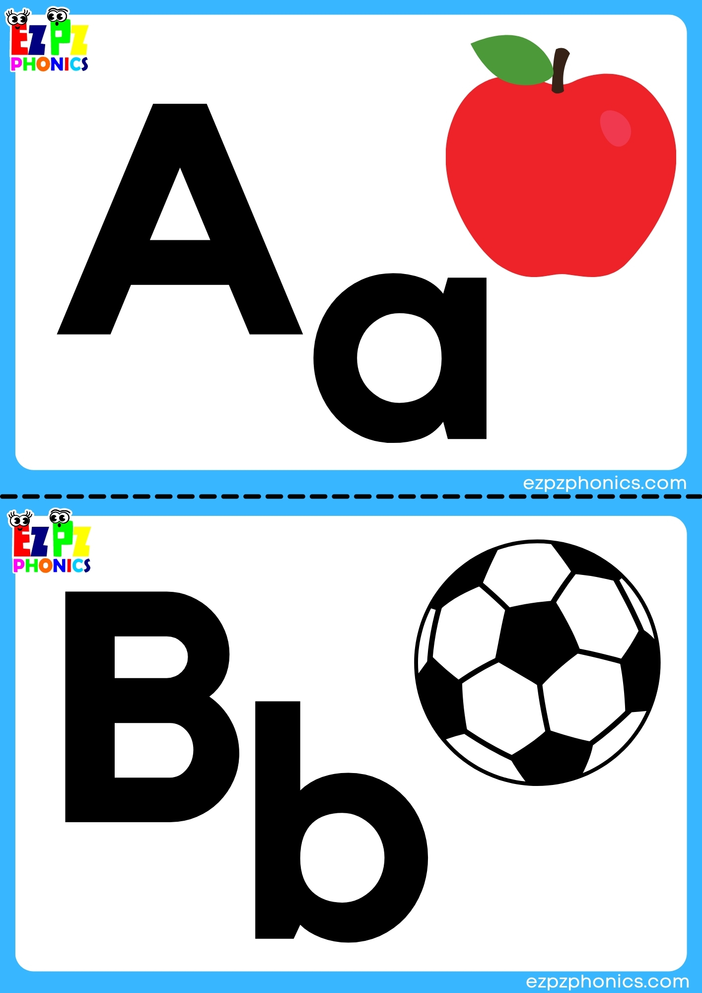 A to Z Half Page Phonics Flashcards with Images Complete Set Download Free Printable PDF For Teachers and Homeschool Parents to Teach Kindergarten and Preschool Children - ezpzphonics.com a-to-z-half-page-phonics-flashcards-with-images-complete-set-download-free-printable-pdf-for-teachers-and-homeschool-parents-to-teach-kindergarten-and-preschool-children-ezpzphonics-com