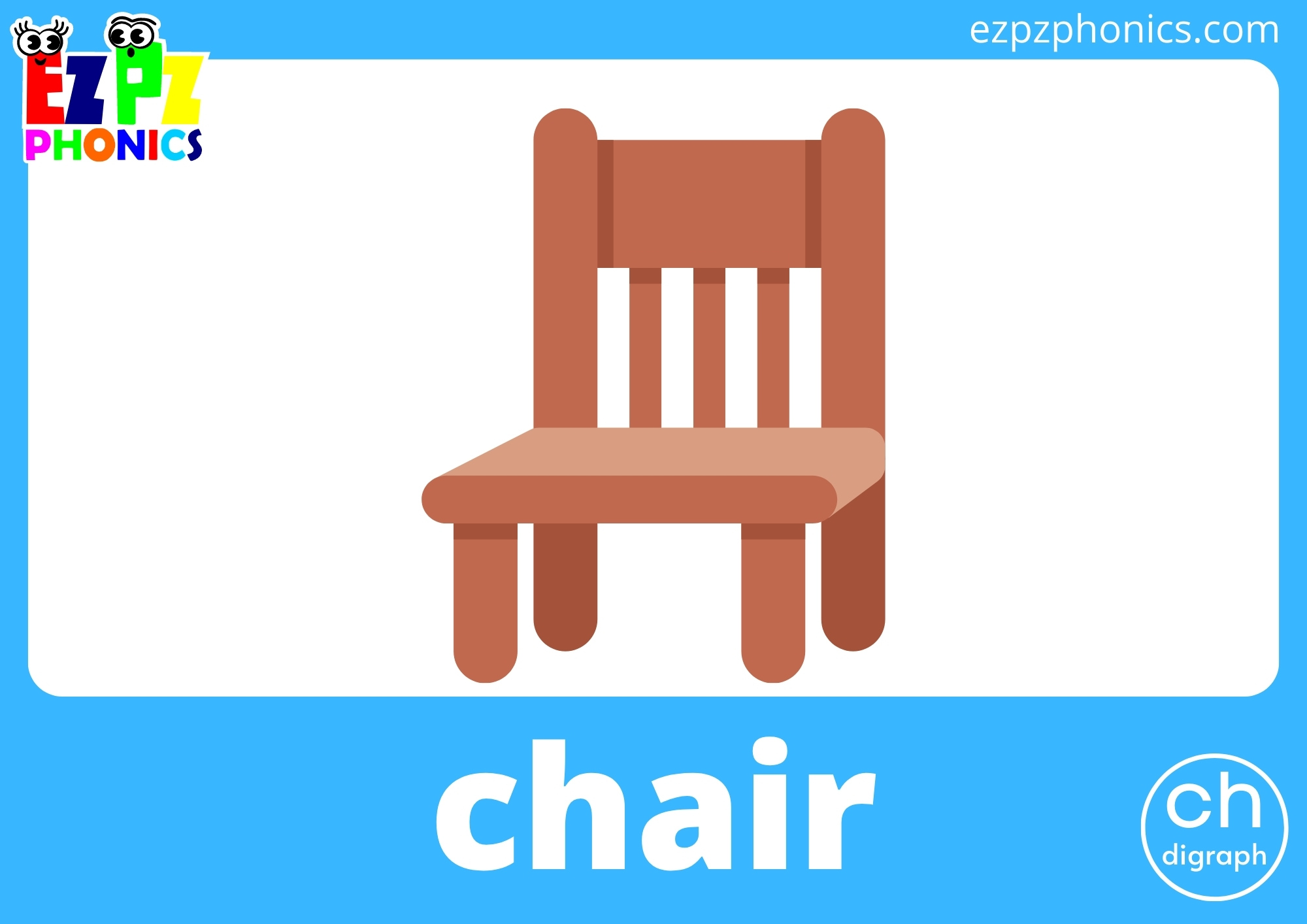 ch Digraph Flashcards - ezpzphonics.com