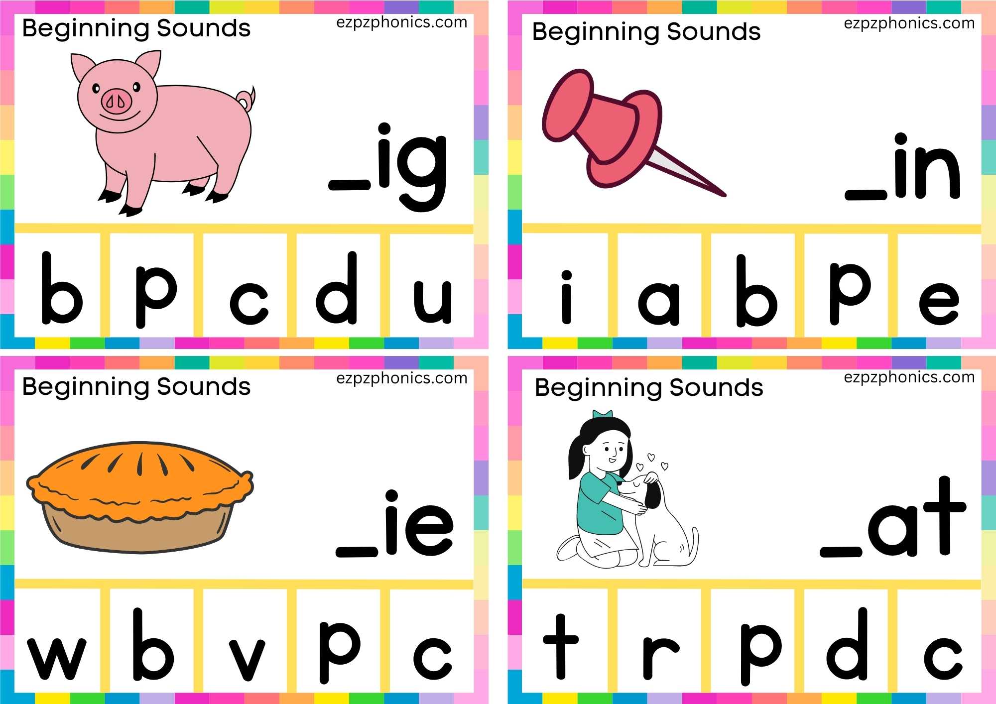 Letter P Finish The Word And Clip The Correct Letter Group 2 ...