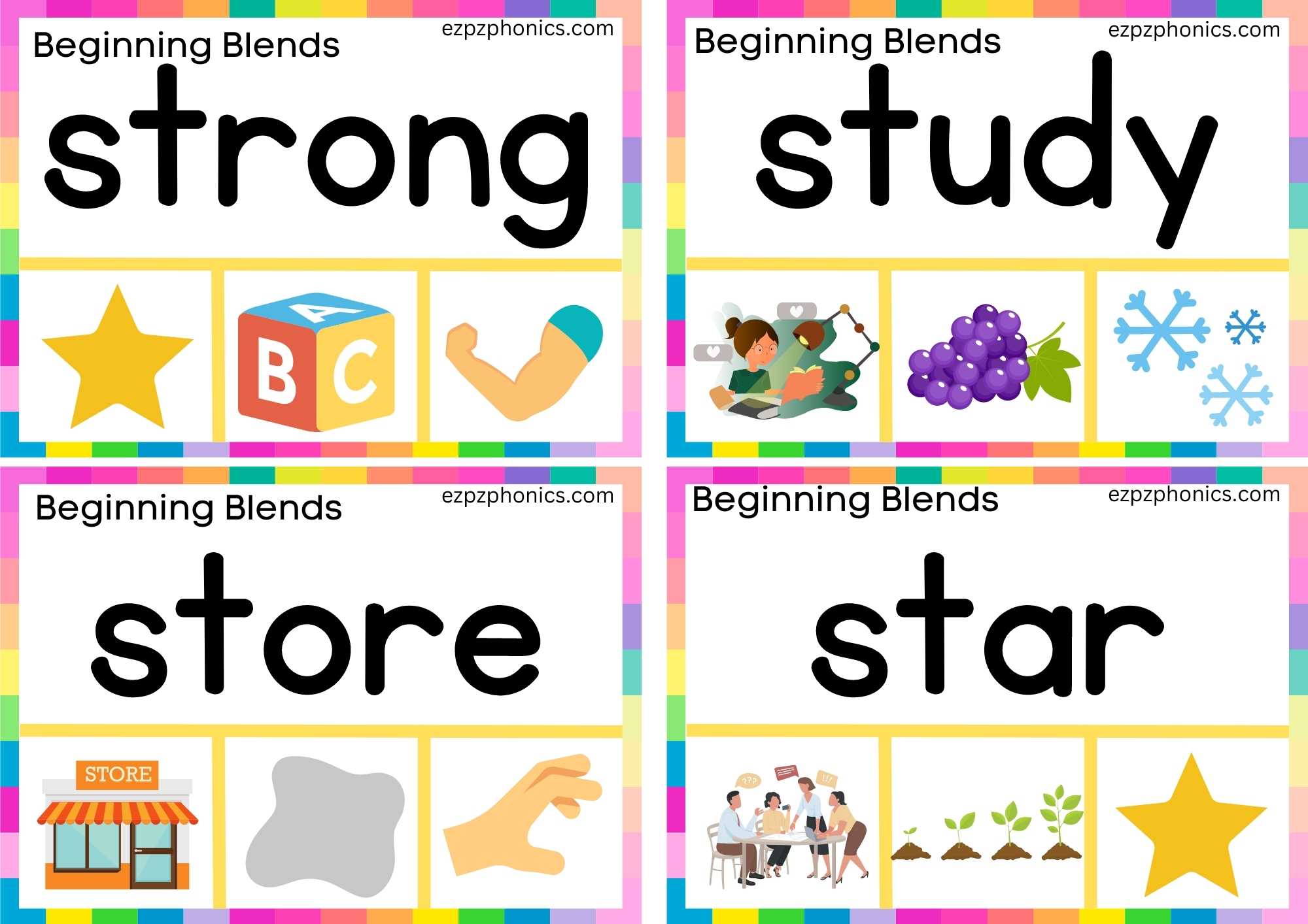 st-beginning-blends-clip-cards-read-the-words-and-clip-the-correct-images-set-1-ezpzphonics-com for Free Printable Toy Labels For Preschool Classroom ST Beginning Blends Clip Cards Read The Words And Clip The Correct Images Set 1 - ezpzphonics.com for Free Printable Toy Labels For Preschool Classroom