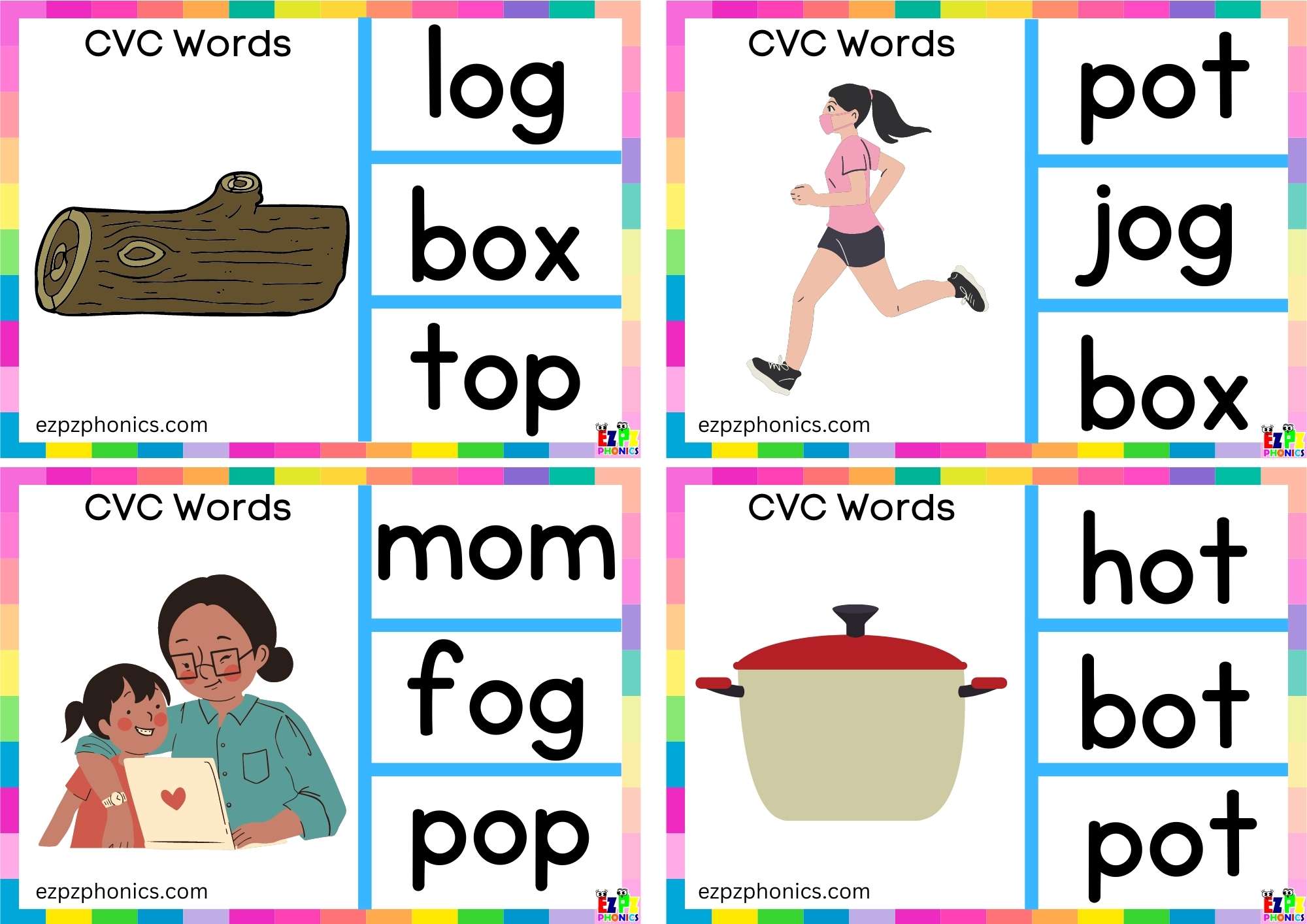 Short o Vowel CVC words Look at the image and clip the correct word 2 ...