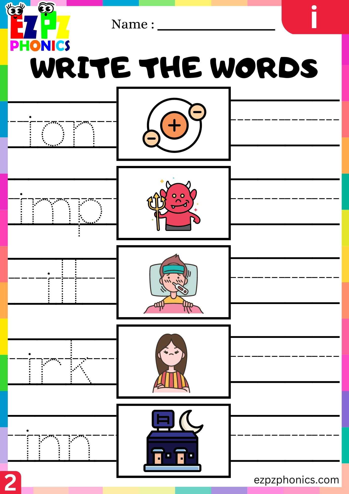 Group2 Letter I Write The Words Beginning Sounds Worksheet ...